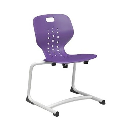 Paragon Furniture, Inc 18I Cantilever Emoji Chair, Nylon Glide EMOJI-CA18-E-T